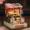 Creative small house scenes for teenagers adults and girls handmade DIY pasted toys 12+birthday