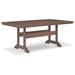 Signature Design by Ashley Emmeline Outdoor Dining Table Plastic in Brown | 28.75 H x 41.88 W x 72.38 D in | Wayfair P420-625