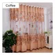 1Pc 100*250cm Flower Jacquard Tulle Window Curtain Drape Lace Embroidered Sheer Voile Curtains