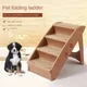 Folding Plastic Pet Stairs For High Beds Durable Indoor Outdoor for Dogs and Cats Non-Slip Pet