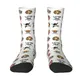 Straw Hat Pirates Flag Men's Crew Socks Unisex Kawaii 3D Printed One Pieces Jolly Roger Dress Socks