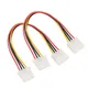 7.87in Molex IDE Power Extension Cable for M/F - 4 pin Molex Power Connector - 4 pin Power Extension