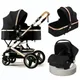 baby stroller 3 in 1with car seat luxury baby carriage two-way stroller shock absorber for newborn