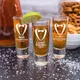 Lot de 6 verres à shot personnalisés pour fête de mariage verre à shot tequila gravé du meilleur