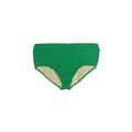 Lands' End Swimsuit Bottoms: Green Solid Swimwear - Women's Size 20