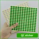 Spot qc label sticker self-adhesive PASSED label 9X13mm green white oval pass label 1 order