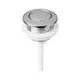 Toilet Single Flush Button Water Tank Round Valve Rods Push Button Water Saving For Cistern Bathroom