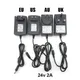 AC to DC 24V 24 volt EU US AU UK plug Power Supply Adapter 2A 2000ma Transformer Charger For LED