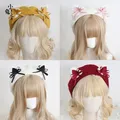 Béret oreilles de chat pour filles chapeau lolita japonais nœud d'oreilles de chat chapeau
