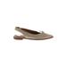 FRYE Flats: Ivory Solid Shoes - Women's Size 8 - Almond Toe