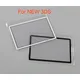 2PCS Replacement Top Upper LCD Screen Plastic Cover Replacement Part for Nintendo New 3DS