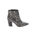 Circus by Sam Edelman Ankle Boots: Gray Snake Print Shoes - Women's Size 9 1/2