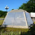 Tente moustiquaire parapluie pour jardin extérieur parapluies avec écran fermeture à glissière