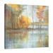 Red Barrel Studio® "Lakeside Reflection" Gallery Wrapped Canvas By Danhui Nai Canvas in White | 36 H x 36 W x 1.5 D in | Wayfair