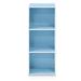 Latitude Run® 3-Tier Open Shelf Bookcase, Sonoma Oak Wood in Blue/White | 32" H x 12" W x 9"D | Wayfair 462EC03CCC1B4F498605E192E54F0C72