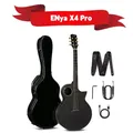 Neue original enya x4 pro 36/41 zoll kohle faser akustik plus cutaway gitarre mit hardcase lederband