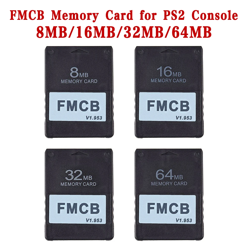 8mb/16mb/32mb/64mb fmcb Speicher karte Boot Card Quick Plug Unterstützung mit oder ohne Chip Mod keine Region für ps2 Konsole begrenzt