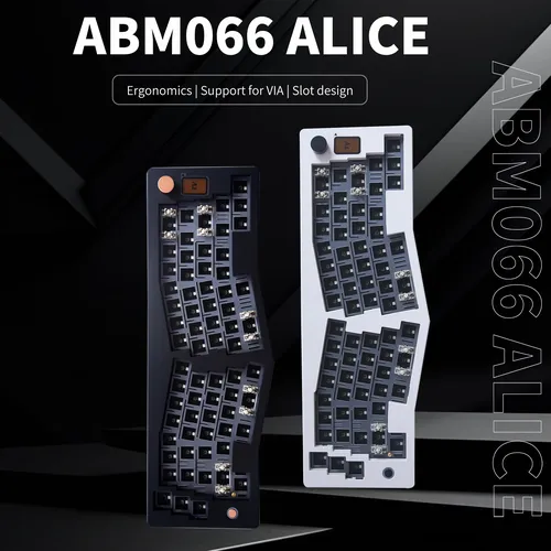 Abm066 Alice-Layout Hot-Swap-fähig über programmier bares Bluetooth/2 4 GHz/Typ-C-Kabel/drahtlose