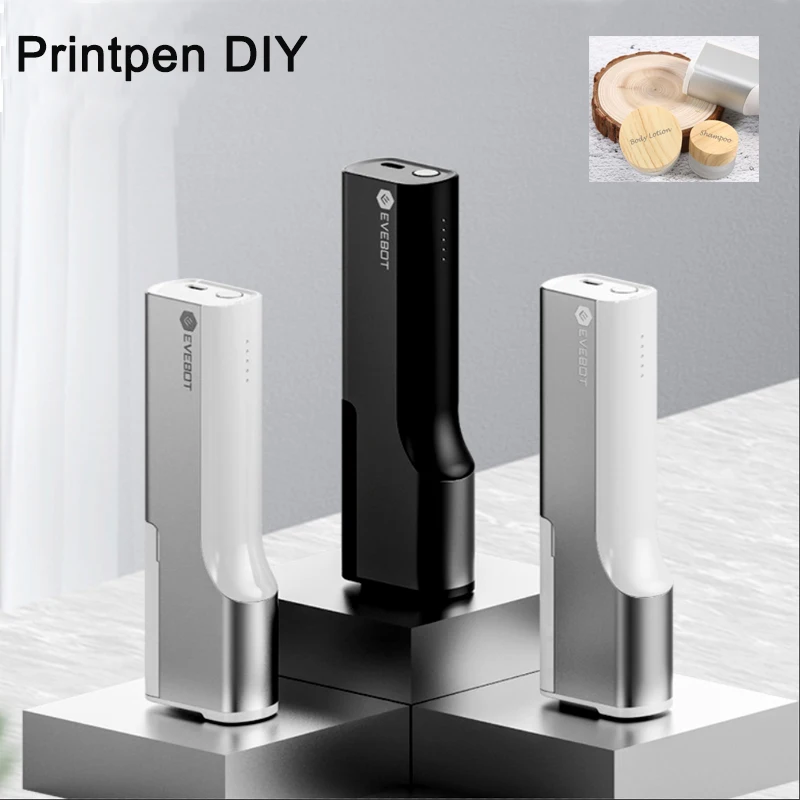EVEBOT Printpen Inkjet Druck Maschine Farbe Blau Zahn Printpen Schmerzlos Tattoo Maschine Bild Druck Stift Mini Marker Image