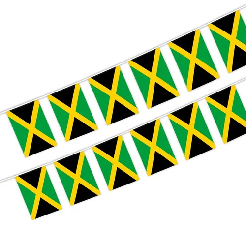 20Pcs Fahnen Ein String Hängen Auf Einem Seil Jamaika Ammern 14*21cm Stream BannerString Jamaika
