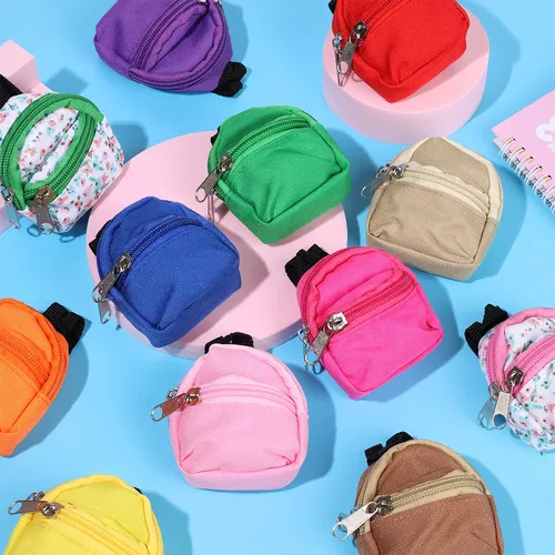 Für 1/6 Puppen rucksäcke niedliche Puppen tasche Mode Mini Rucksack Schlüssel bund Reisetasche