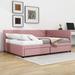 Latitude Run® Tayson Daybed Upholstered/Linen in Pink | 27.6 H x 57.9 W x 78.9 D in | Wayfair 65B16CA3DBBD4A9A8F701084FD36081B