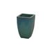 World Menagerie Creasman Square Pot Planter Plastic in Green/Blue | 14 H x 10 W x 10 D in | Wayfair C99D08D1057C4A56B76BB4D3FCC68474