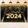 2024 Happy Graduation fondale per foto congratulazioni Grad Prom Party congratulazioni laurea