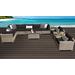 Monterey 11 Piece Outdoor Wicker Patio Furniture Set 11a in Black - TK Classics Monterey-11A-Black