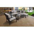 kathy ireland Homes & Gardens Madison Ave. 7 Piece Outdoor Aluminum Patio Furniture Set 07f in Almond - TK Classics Madison-07F-Beige