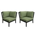 Madison Ave. Corner Sofa in Forest (Set of 2) - TK Classics Ki062B-Cs-Db-Cilantro