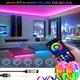 Usb 5v Rgb Bt Control Full Color Led Strip Light, Mobile App Control, Diy Mode Can Be Timed, Festival Party Atmosphere Light, Home Decoration Atmosphere Light