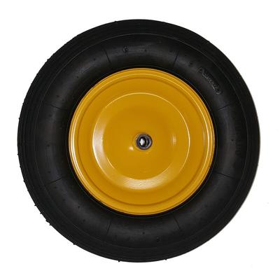 LIMEX Ersatzrad 4,0x8 für Schubkarre Gartenkarre Baukarre Gelb ohne Achse Image