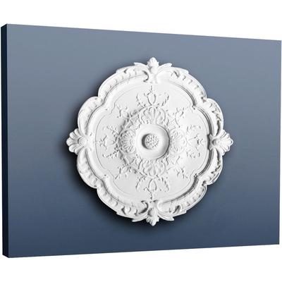 Stuckrosette Stuck Orac Decor R31 luxxus Rosette Decken Wand Dekor Element weiß hochwertig stabil Image
