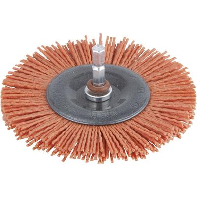 Wolfcraft - Schleifbürste ø 100 mm Nylon Schaft ø 6 mm Bohrmaschinenaufsätze Image