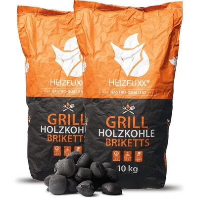 Heizfuxx Grillholzkohlebriketts 10kg x 2 Sack 20kg Image