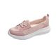Women's Sneakers Slip-Ons Slip-on Sneakers Outdoor Office Daily Low Heel Round Toe Casual Comfort Cloth Loafer Almond Black Pink