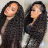 360 HD Transparent Lace Front Human Hair Wigs Deep Wave Lace Frontal Wig HD Transparent Lace Frontal Wig for Women