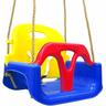 3in1 Altalena da Giardino 40x43x33cm Bambini Sedile 6-72 Mesi Rosso-Blu - bunt - Littletom