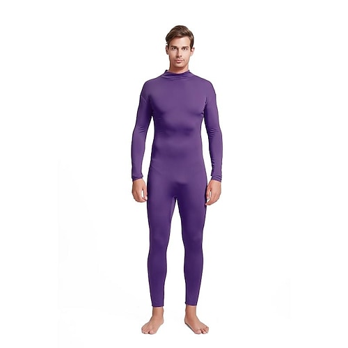 Zentai-Anzüge Cosplay Kostüm Ganzkörperanzug Karnevalskostüm Ganzkörperanzug Herren Damen Sex Einfarbig Elasthan Lycra Kostüm für Weihnachten Halloween Karneval Erwachsene Image