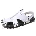 Herren Sandalen Ledersandalen Fischer Sandalen Brautkleider schlicht Strand Design Täglich Leder Halbschuhe Schwarz Weiß Sommer Frühling