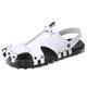 Herren Sandalen Ledersandalen Fischer Sandalen Brautkleider schlicht Strand Design Täglich Leder Halbschuhe Schwarz Weiß Sommer Frühling