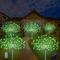 5 Stück 5 W LED-Solarleuchten Pathway Lights Laternen Solar-angetrieben Party-, Weihnachts-, Hochzeitdeko 8 Beleuchtungsmodi Warmweiß Kühles Weiß Grün 5 V 600 LED-Perlen
