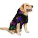 Rainbow Of Neon Paint Splatters Dog Clothes Hoodie Pet Pullover Sweatshirts Pet Apparel Costume For Medium And Large Dogs Cats Medium