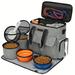 Travel in Style with Your Pet: Dog Travel Bag - Weekend Pet Travel Set for Dogs and Cats - Airline Approved Tote Organizer with Multi-Function Pockets Collapsible Bowls and Feeding Mat Included