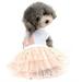 Pet cute rabbit skirt Pet gauze skirt Pet skirt Dog cotton short sleeve skirt1962