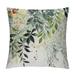 COMIO Floral Spring Green Pillow Covers Vintage Wild Flowers Decor Sage Green Throw Pillows Leaves Outdoor Farmhouse Wildflower Plant Decorative Cushion for Couch Bed Sofa