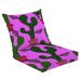 Outdoor Deep Seat Cushion Set 24 x 24 Summer print seamless cactus pattern for fabrics linens paper kids Deep Seat Back Cushion Fade Resistant Lounge Chair Sofa Cushion Patio Furniture Cushion