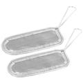 Stainless Steel Colander Deep Fry Basket Fryer Container Mini Potato Square 2 Pcs