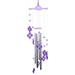 Pxiakgy Memorial Wind Chime Outdoor Wind Chime Unique Tuning Relax Soothing Sympathy Wind Chime for Mom And Dad Garden Patio Patio Porch Home Decor Purple